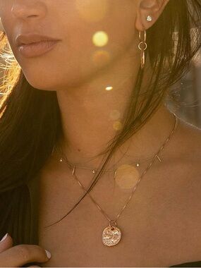 14k Solid Yellow Gold Alchemy by LA Mini Prosperity Amulet Leeor Alexandra